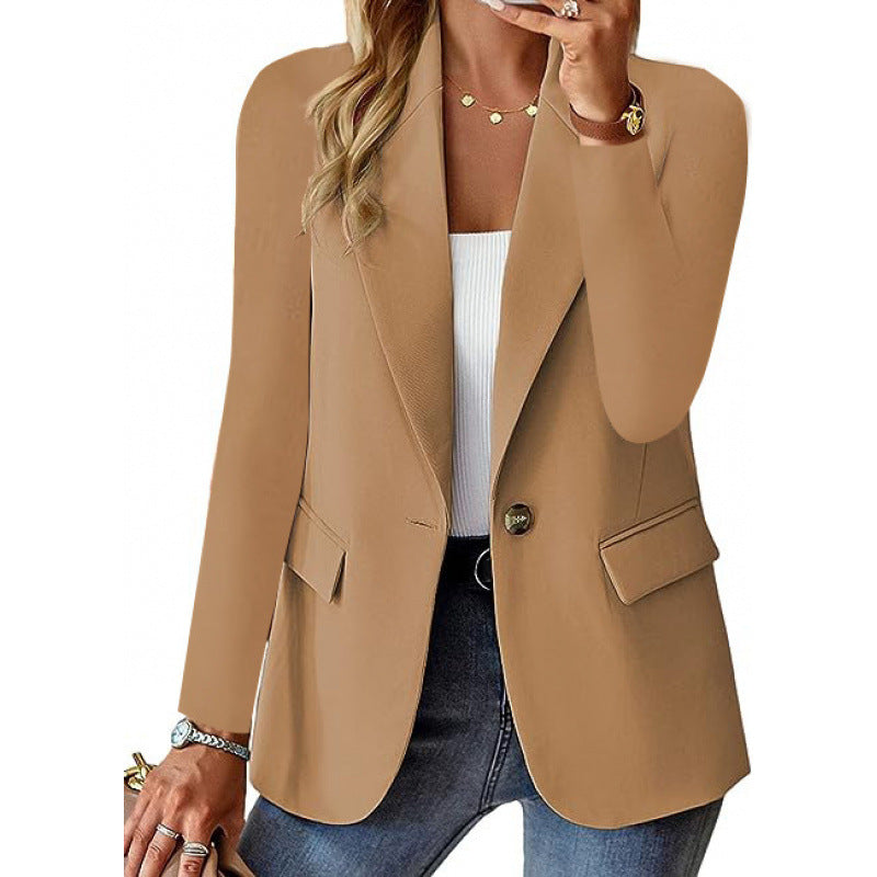 Damen Moderner Tailored Blazer mit elegante Knopfdetails Echoarchiv