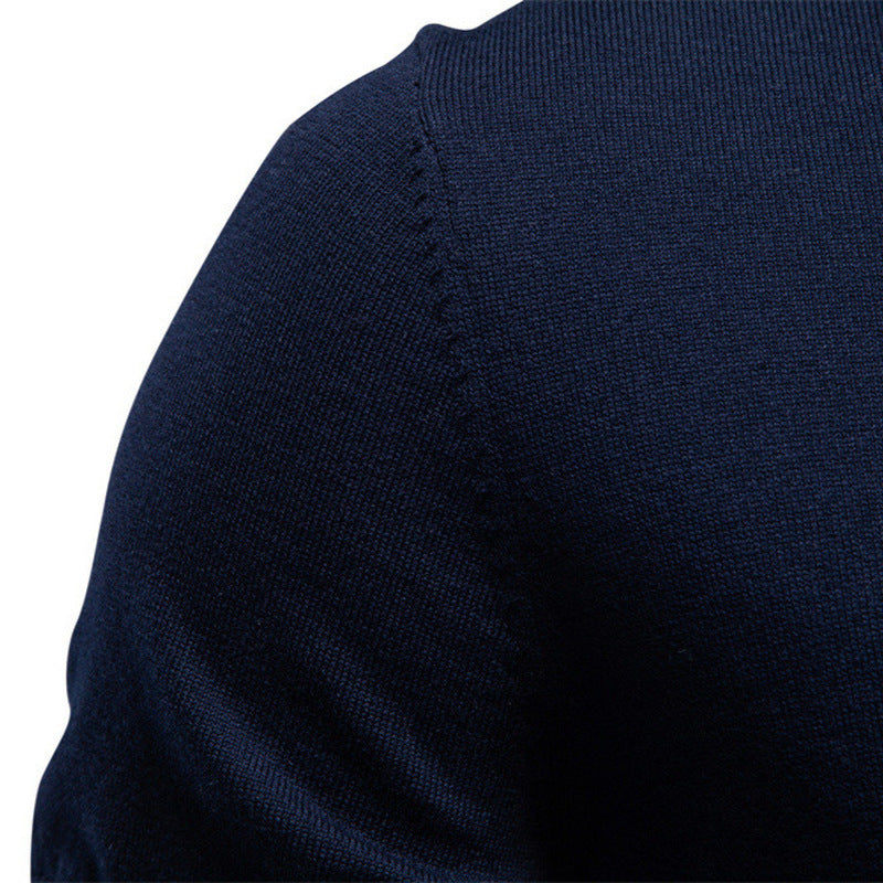 Herren nan feines Baumwollstrickshirt mit Rundhalsausschnitt kurzärmelig und kontrastierenden Ärmelstreifen Echo Archiv