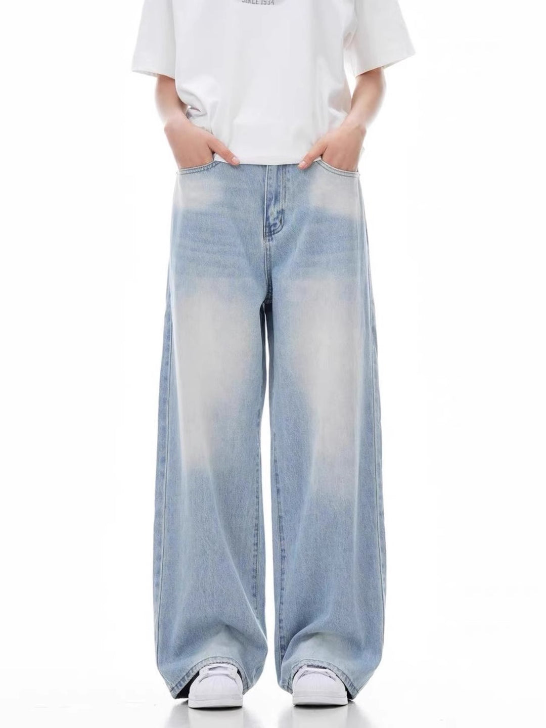 Damen Weit geschnittene Casual Jeans Echo Archiv