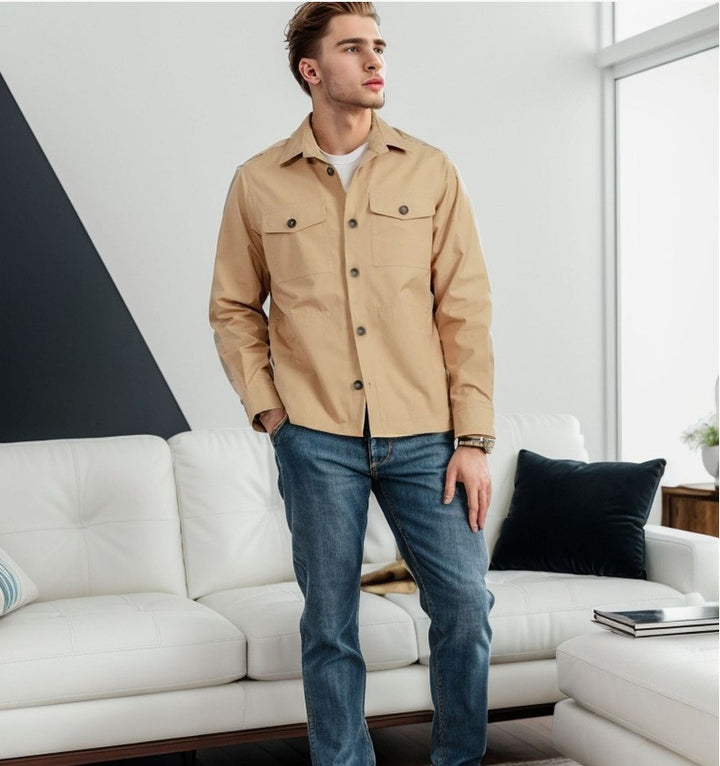 Herren modische leichtgewichtige Chore-Jacke mit praktischen Taschen Echoarchiv