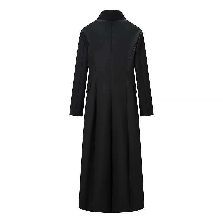 Damen Taillierter Longline-Mantel mit betonter Schulterpartie und Ein-Knopf-Verschluss Echo Archiv