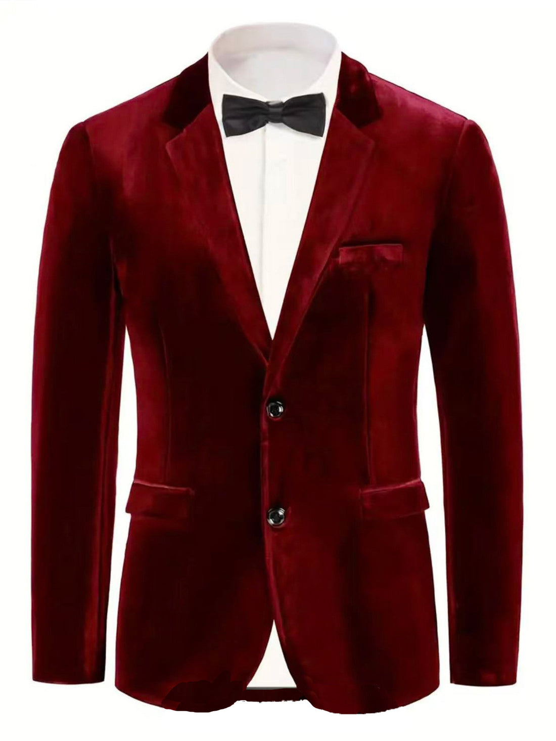 Herren edler Samt Blazer mit Finesse – Tianoro