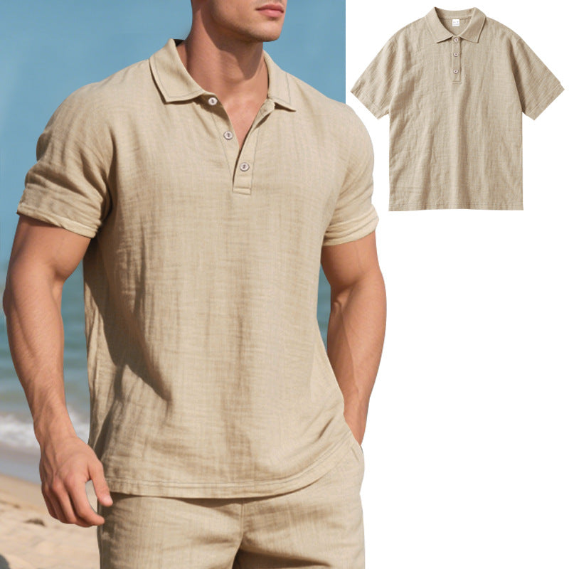 Herren Poloshirt mit atmungsaktiver Struktur und klassischem Kragen Echoarchiv