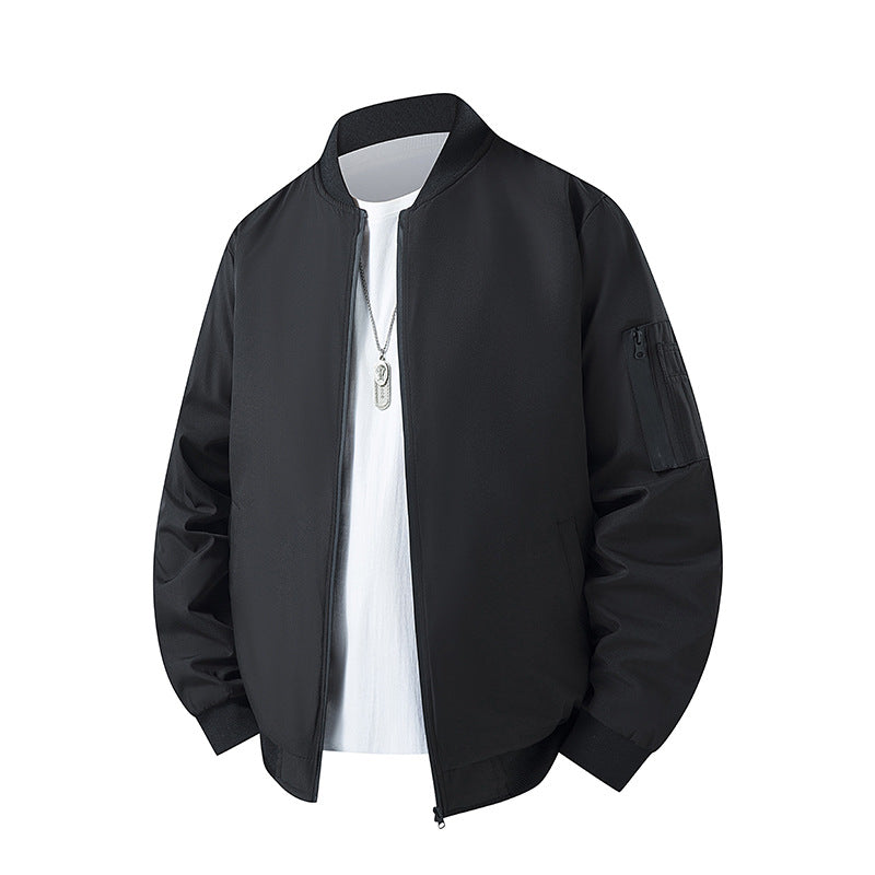 Herren Leichte Bomberjacke im MA‑1 Look mit Ärmeltasche und gerippten Bündchen Echo Archiv
