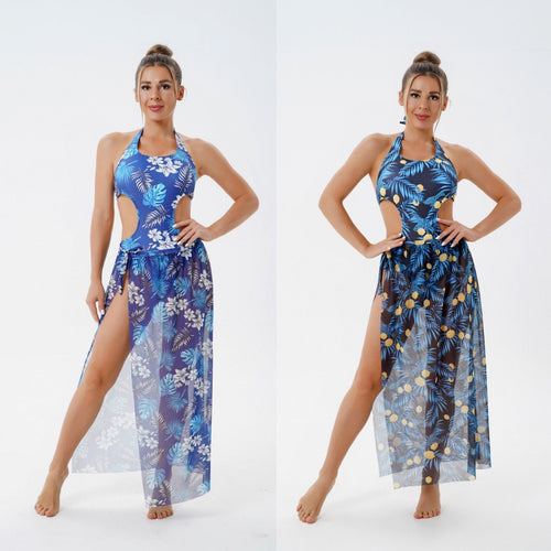 Damen Bademantel mit seitlichen Cut-Outs Echo Archiv