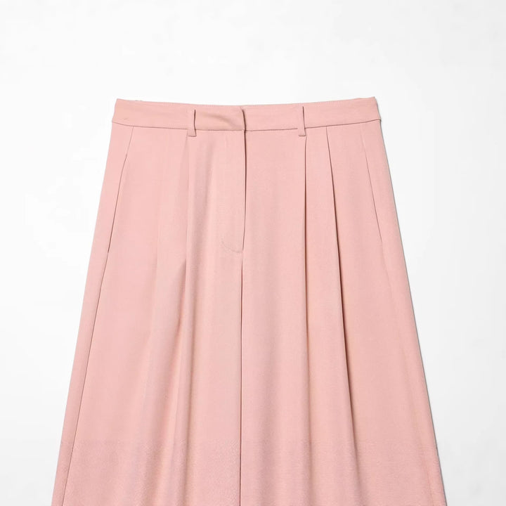 Damen Hochtaillierte Palazzo-Hose mit weitem Bein und Leistentaschen Echo Archiv