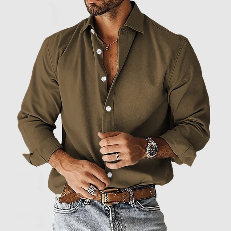 Herren Modisches Langarmhemd – Arvello