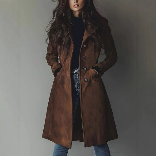 Damen Eleganter und Stilvoller Trenchcoat Echo Archiv