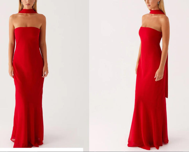 Damen Elegantes Langarm Abendkleid im Blumendesign Echoarchiv