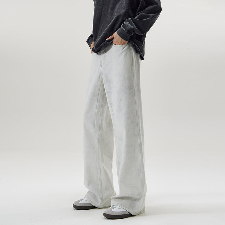Herren Baggy-Jeans im Culotte-inspirierten Schnitt aus stonewashed Denim Echo Archiv