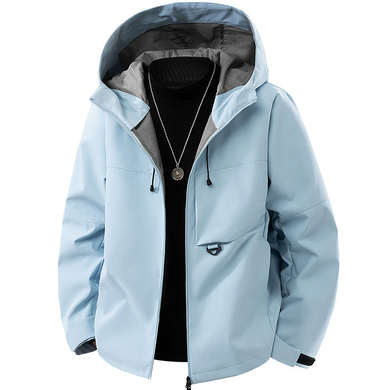 Herren technische Kapuzen-Softshelljacke mit verstellbarer Kapuze und Utility-Taschen Echo Archiv