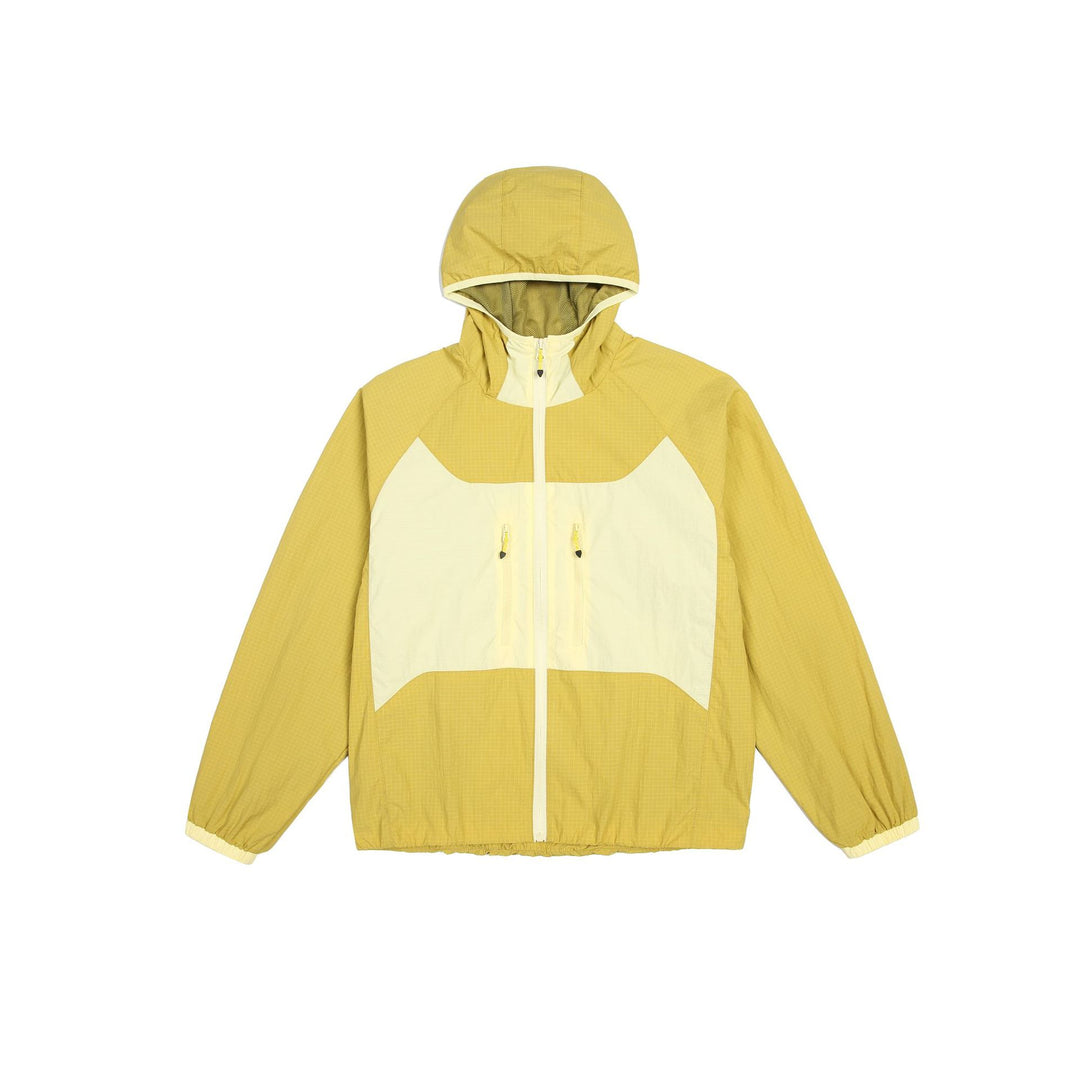 Unisex Leichte Kapuzen-Windjacke mit Ripstop‑Material, Colourblock‑Einsätzen und Fronttaschen Echoarchiv