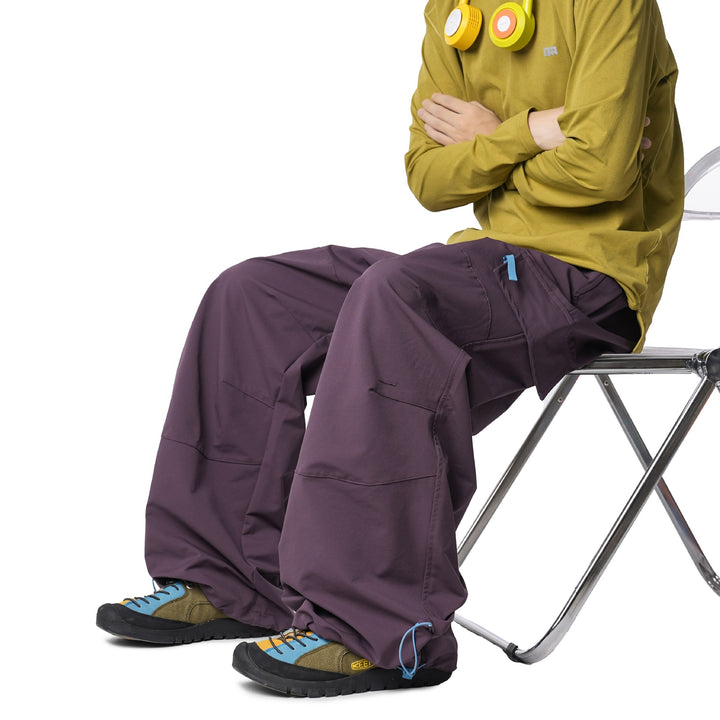 Herren Weite Funktions-Nylonhose mit Tunnelzugbund, Utility-Taschen & Baggy-Silhouette Echoarchiv