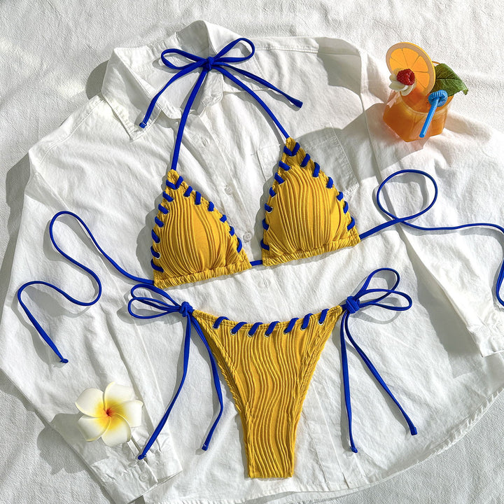 Damen Triangel-Bikini mit Rüschendetails Echo Archiv