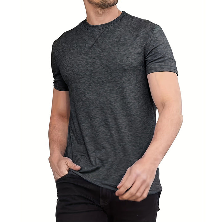 Herren Sportliches Kurzarm-T-Shirt aus atmungsaktivem Material Echoarchiv