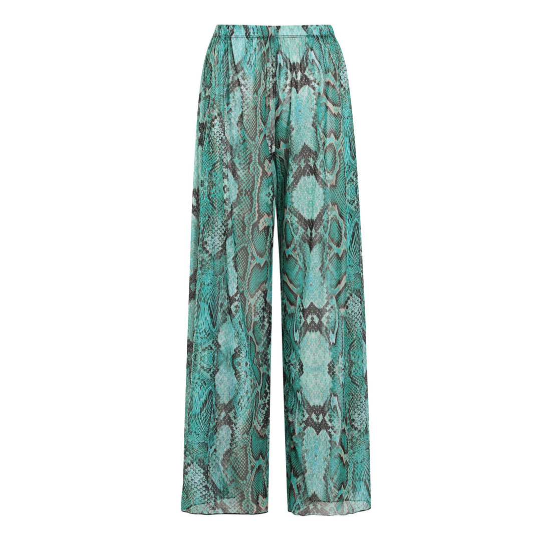 Damen weite Strandhose mit Schlangenmuster – Avélisse