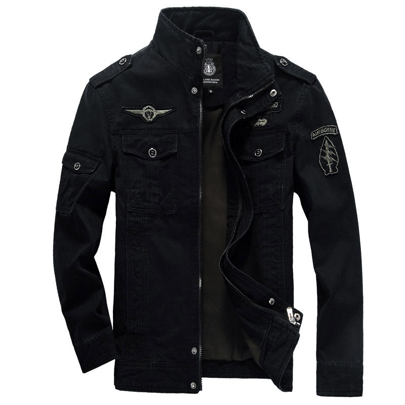 Herren nan Canvas-Fieldjacke aus robustem Baumwoll-Twill mit Schulterklappen, Mehrfachtaschen und Stehkragen Echo Archiv