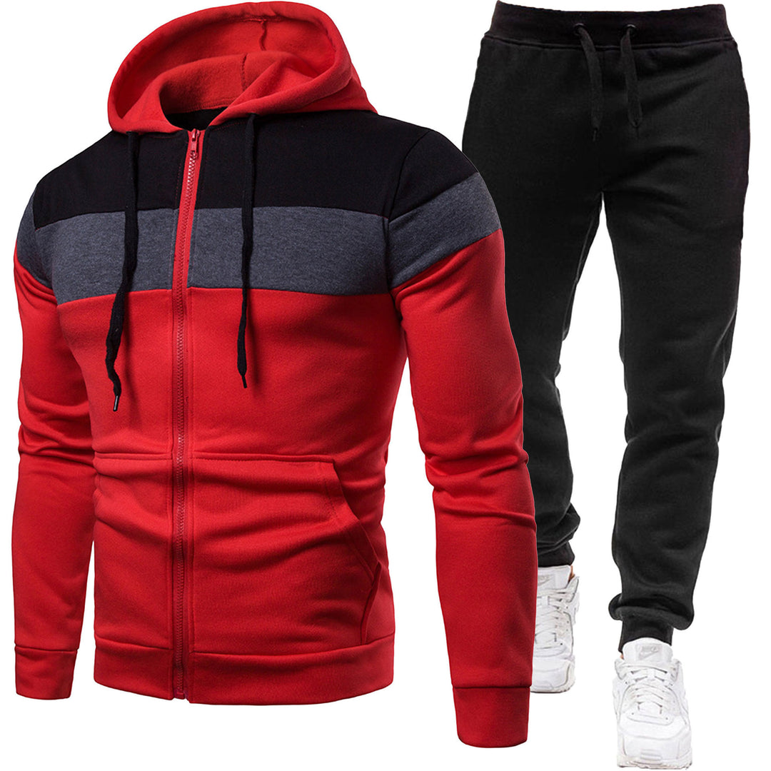 Herren zweiteiliges Freizeit-Jogginganzug-Set – Marzano