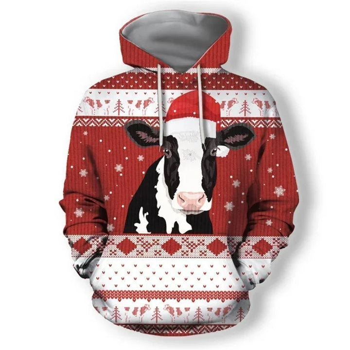 Damen Lustiger Kapuzenpullover mit weihnachtlichem DJ-Design Echoarchiv