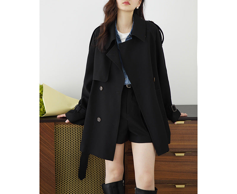 Damen Eleganter Oversized-Trenchcoat Echoarchiv