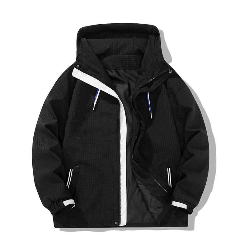 Herren leichte Windjacke mit praktischen Reißverschlusstaschen Echoarchiv