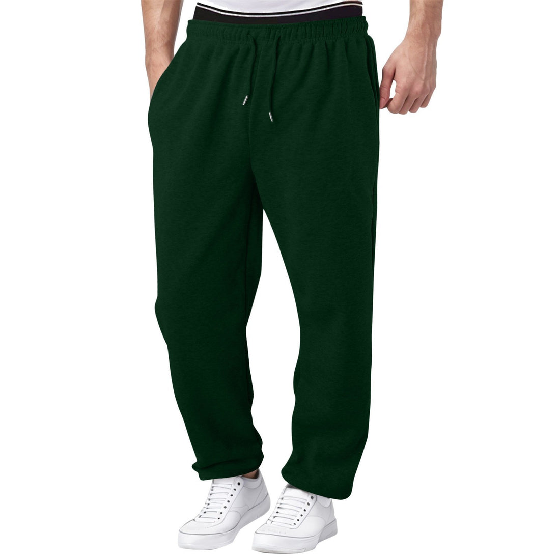 Herren bequeme Jogginghose mit elastischem Bund und seitlichen Taschen – Sorevano