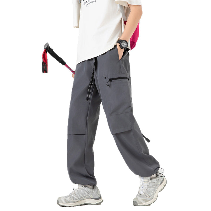 Damen Weite Utility-Cargohose mit verstellbarem Beinabschluss und Multifachtaschen Echo Archiv