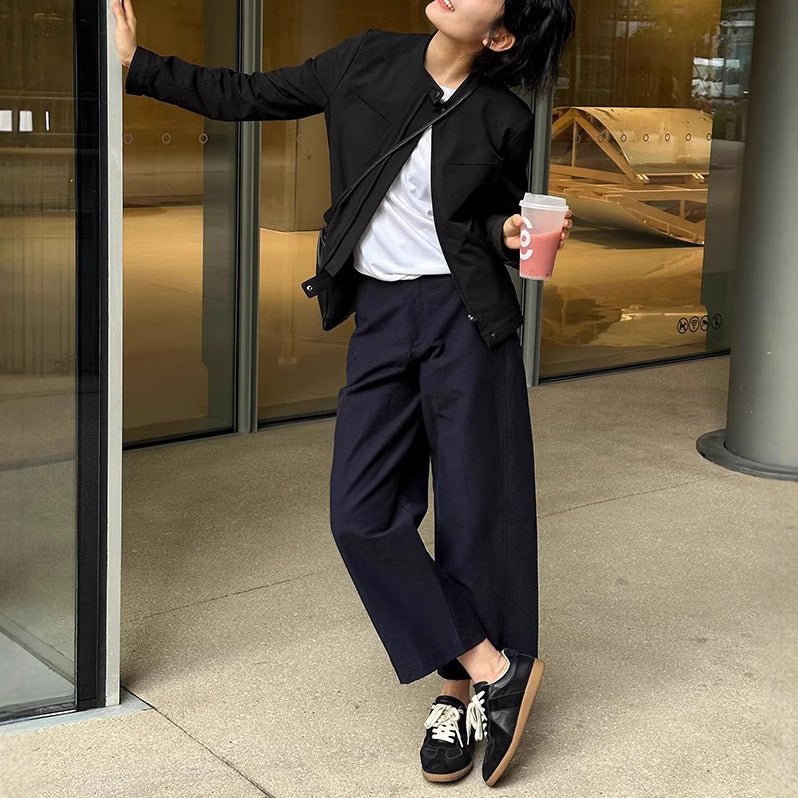 Damen urbane Übergangsjacke mit minimalistischen Details Echoarchiv