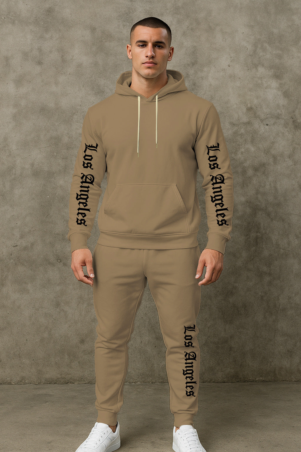 Herren Sportlicher Hoodie- und Jogginghosensatz Echoarchiv