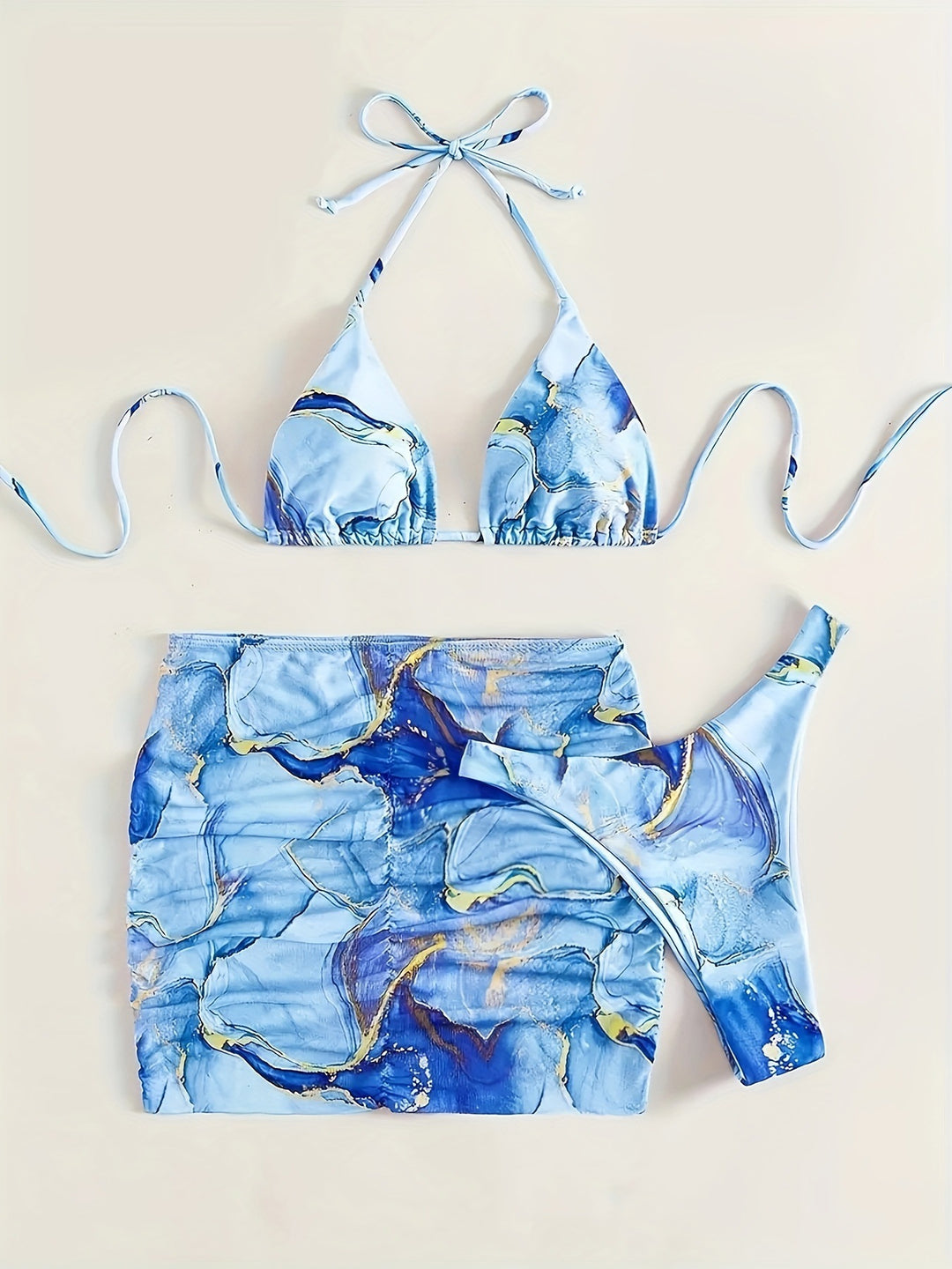 Damen Triangel-Bikini mit modischem Wickelrock Echo Archiv