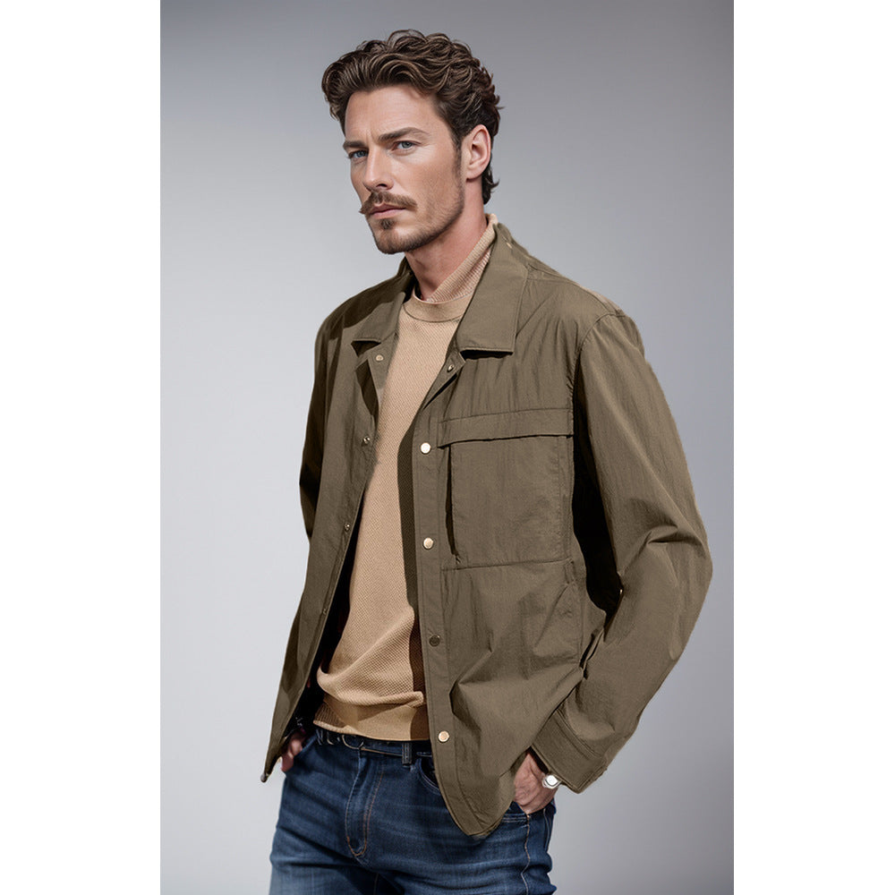 Herren lässige Arbeitsjacke mit funktionalen Taschenelementen Echoarchiv