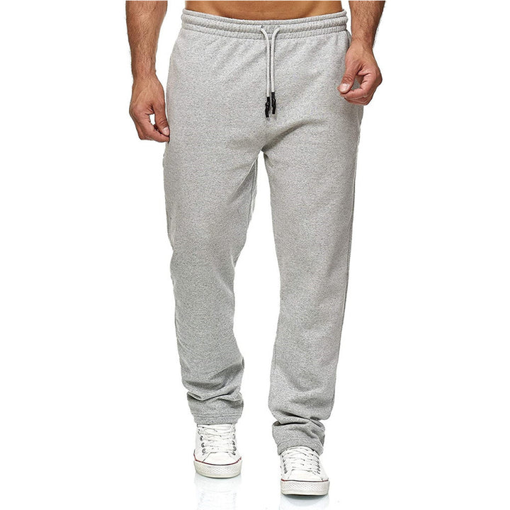 Herren gerade geschnittene Jogginghose mit innen angerautem Fleece, hohem Komfortbund und Kordelzug – Sorevano