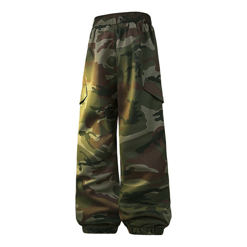 Herren Gefütterte Cargo-Jogginghose im Camouflage‑Militärlook Echoarchiv