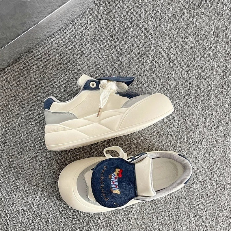 Damen Verspielte Sneakers mit tierischen Applikationen und komfortablem Klettverschluss Echo Archiv