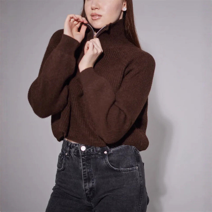 Damen Weite High-Waist-Jeans mit geradem Bein und sichtbaren Teilungsnähten – Dénora