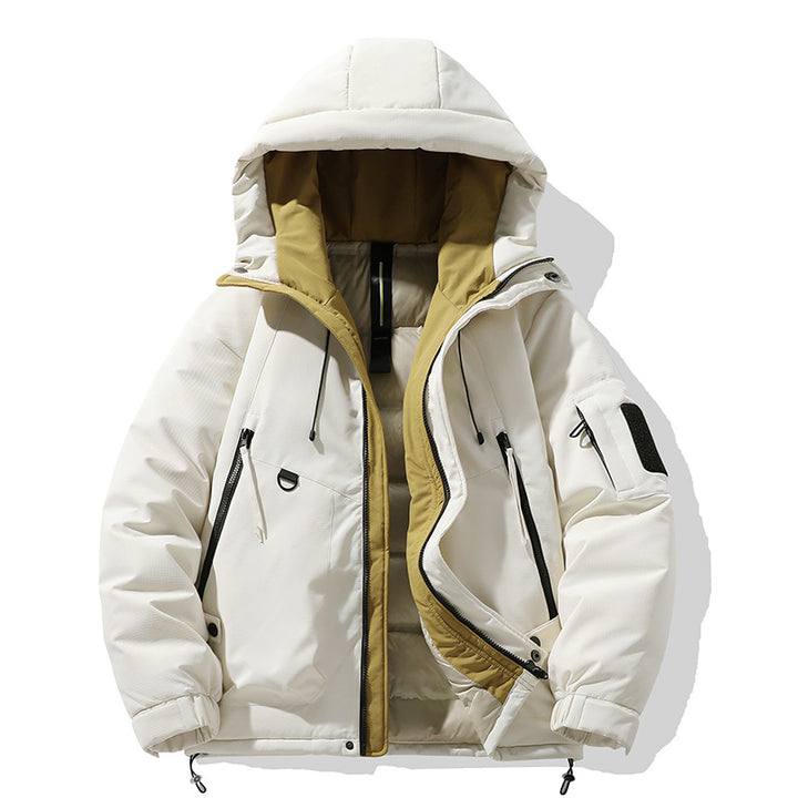 Herren Winterjacke mit multifunktionalen Taschen und verstellbarem Kapuzenkragen Echoarchiv