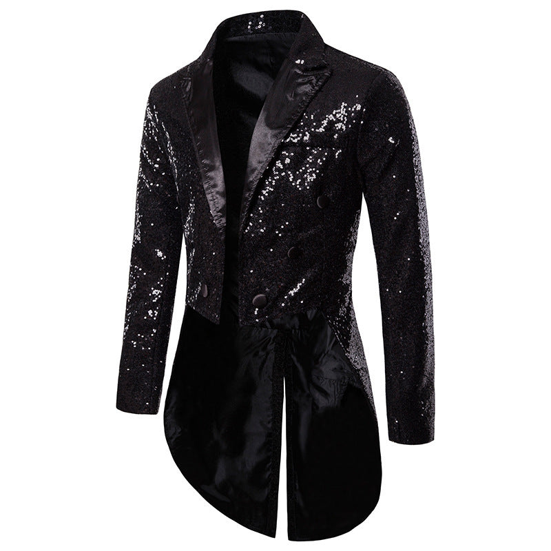 Herren glamouröser Paillettenblazer mit exklusivem Design Echoarchiv