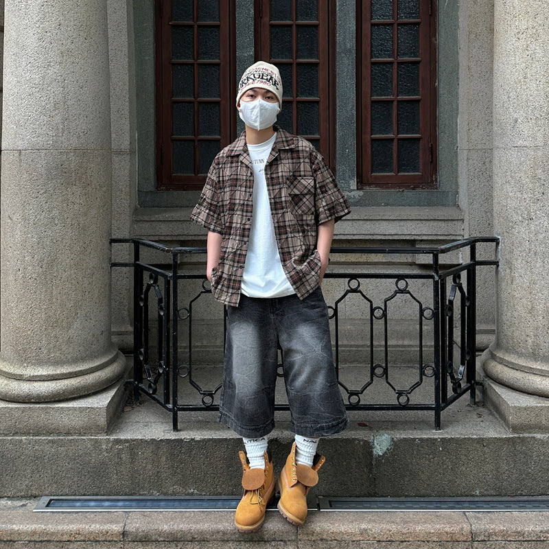 Herren Modische Baggy-Shorts Echoarchiv
