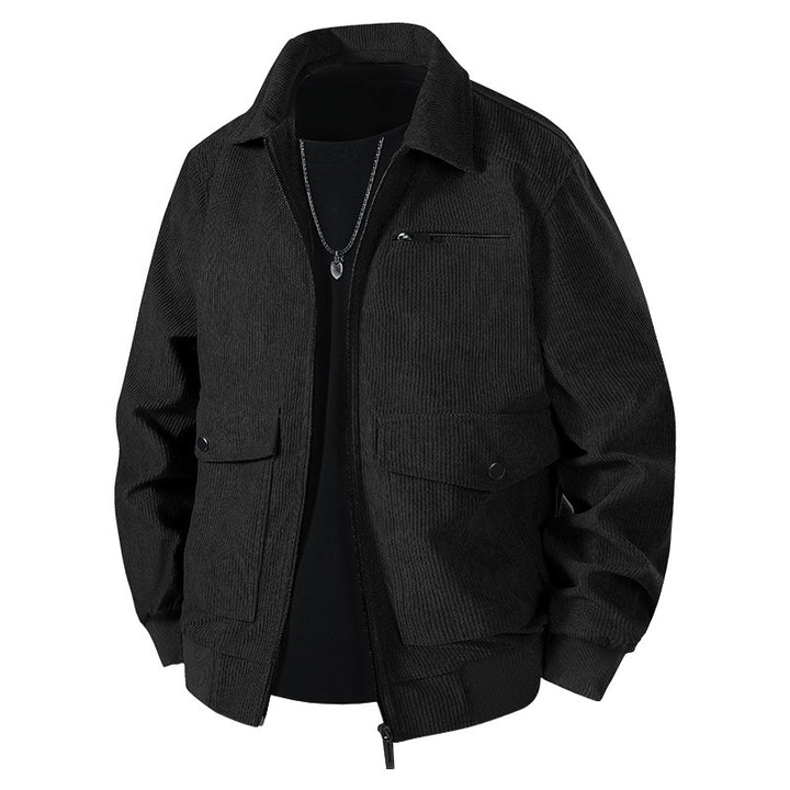 Herren Lässige Cordjacke mit praktischen Taschen Echo Archiv