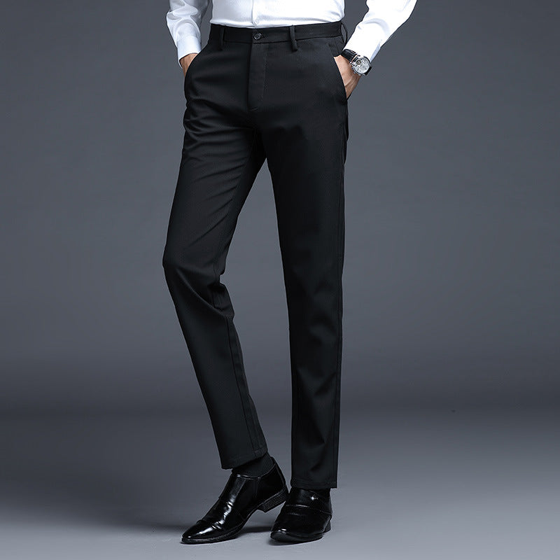 Herren Formelle Slim-Fit Anzughose mit Stretchbund und Bügelfalte Echo Archiv