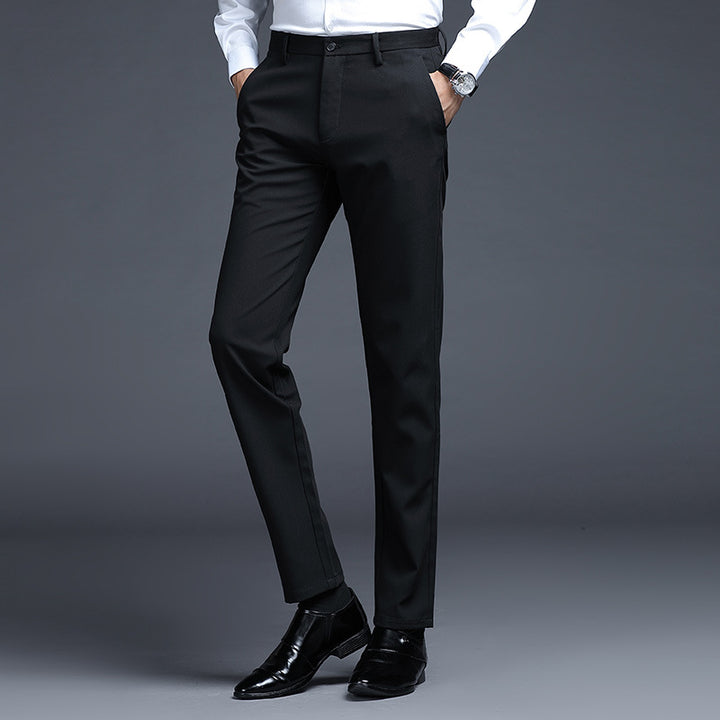 Herren Formelle Slim-Fit Anzughose mit Stretchbund und Bügelfalte Echo Archiv
