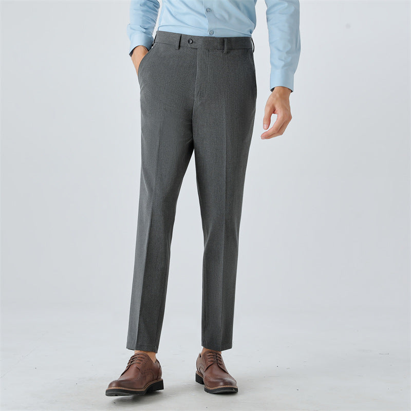 Herren elegante Anzughose mit schmalem Schnitt und feinem Muster Echoarchiv