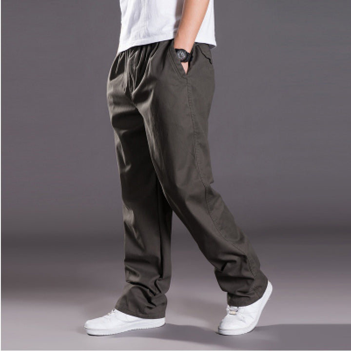 Herren Relaxed-Fit Freizeit-Chinohose mit elastischem Tunnelzug, vorgeformtem Bund und geradem Bein Echo Archiv