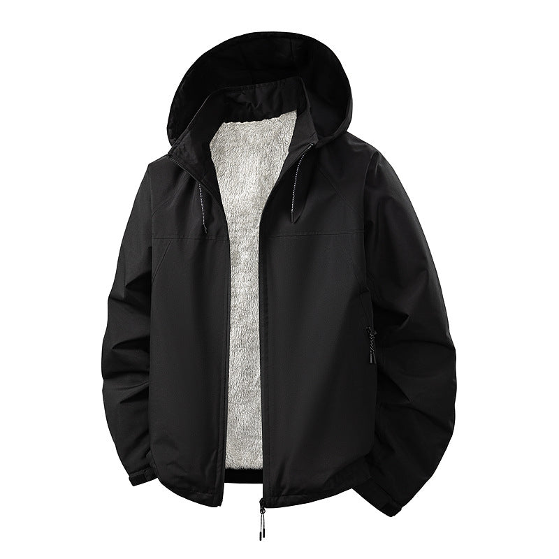 HerrenKapuzenjacke mit innerem Teddy-Futter Echo Archiv