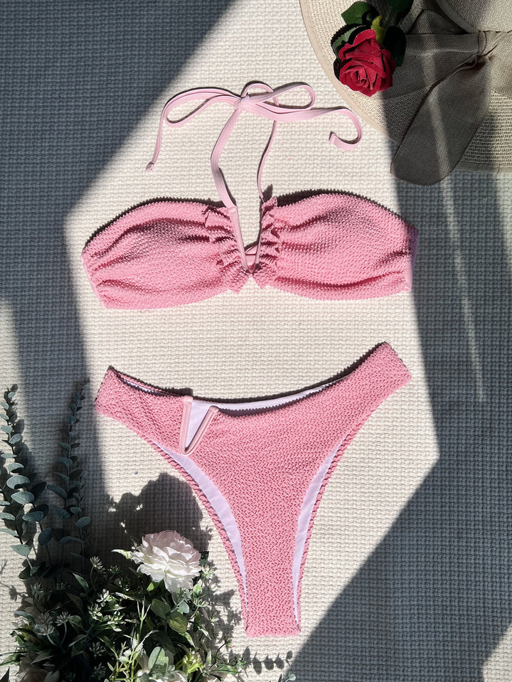 Damen Bandeau-Bikini mit raffinierten Rüschendetails Echo Archiv