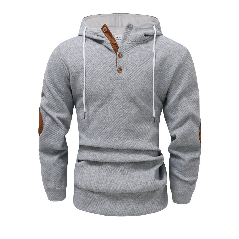 Herren Sportlicher Kapuzenpullover mit einzigartigem Strukturdesign und modischen Akzenten Echoarchiv