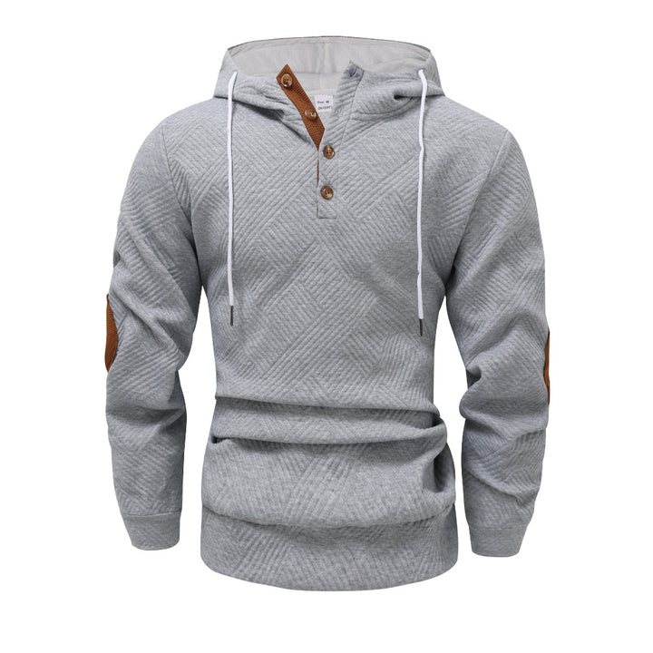Herren Sportlicher Kapuzenpullover mit einzigartigem Strukturdesign und modischen Akzenten Echoarchiv