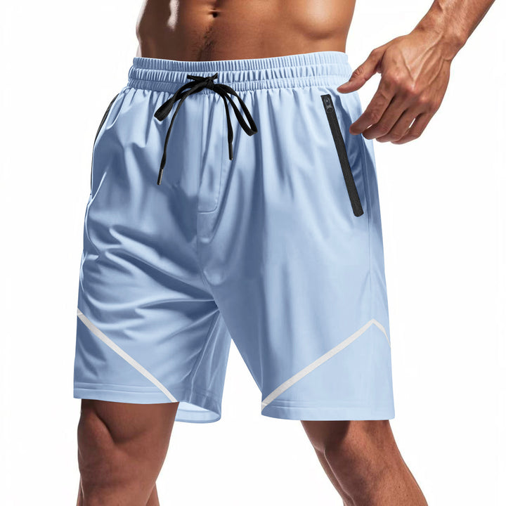Herren Sportliche Laufshorts mit Seitentaschen und elastischem Bund Echoarchiv