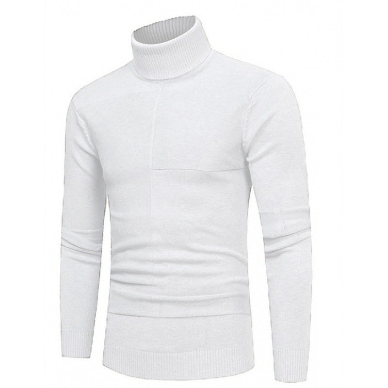 Herren Rollkragenpullover mit strukturierten Akzenten Echoarchiv