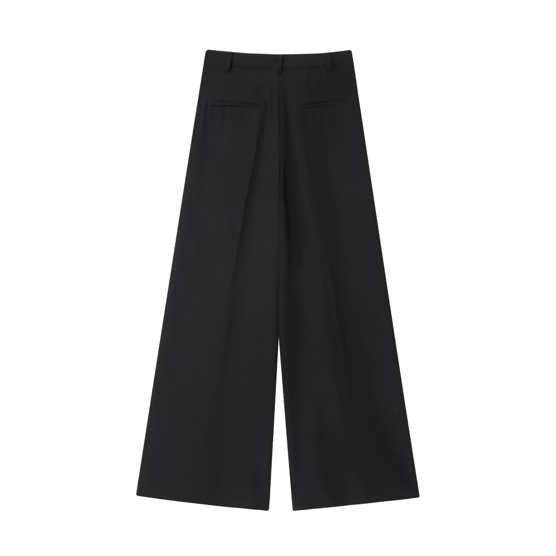 Damen Hochtaillierte Culotte-Hose mit weitem Bein und Bügelfalte Echo Archiv